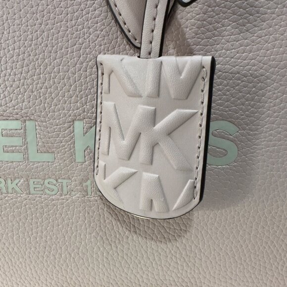 🤩Michael Kors Mirella Tote Bag Satchel Medium Pebbled Leather Shoulder Pink - Picture 5 of 6